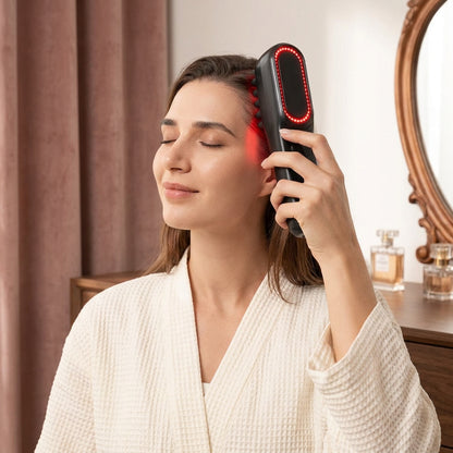 Using the Hush massager on the scalp