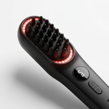 Close-up of the Hush red light ring and silicone bristles